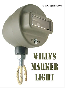 TORPEDINHO DIANTEIRO COMPLETO WILLYS MB (DIREITO) - MARKER LIGHT ASSEMBLY - MB - RIGHT