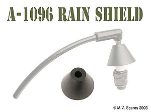 PROTETOR DE CHUVA DOS CABOS DE VELA JEEP MB GPW - RAIN SHIELDS, RUBBER - A-1096