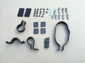 KIT FIXADOR DO ABAFADOR DO ESCAPAMENTO MODELO OVAL - CLAMP SET, EXHAUST (LATE MODEL) - ST-EX2