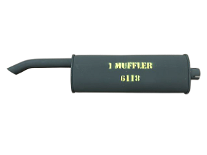 ABAFADOR DO ESCAPAMENTO MODELO OVAL - MUFFLER OVAL TYPE - A-6118