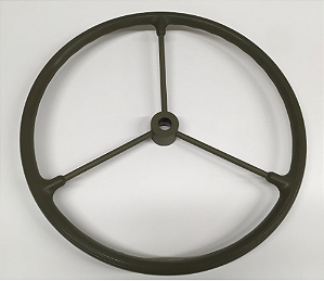 VOLANTE DE DIRECAO VERDE OLIVA WILLYS MB E FORD GPW - A-6858 / GPW-3600-A