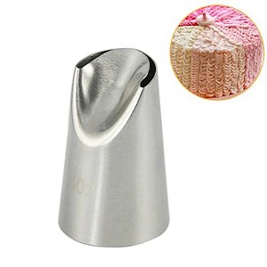 bico de confeitar 402 grande para fazer babado