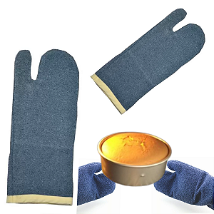 luva para forno cozinha padaria 35cm cano curto grafatex