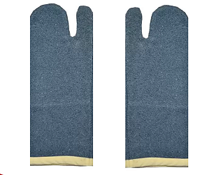 par de luvas para forno cozinha padaria 50cm cano longo 50cm