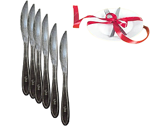 Conjunto Talheres Inox Cozinha Inox Jogo 6 Unidades