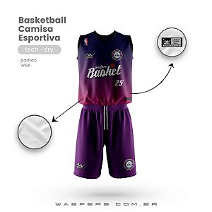Camisa Basquete  + Calção NBA PADRÃO
