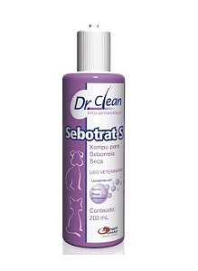 Shampoo Sebotrat S Dr. Clean Cães e Gatos Agener 200ml