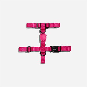 Peitoral para cachorros H Pink Led- Zee.dog