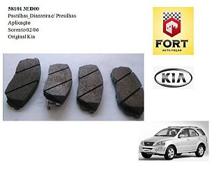 PASTILHA DIANTEIRA CERAMICA KIA SORENTO