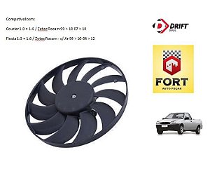 Eletroventilador Courrier Fiesta Zetec Rocam DK607120