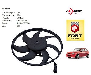 Eletroventilador Corsa 1.0 1.8 03 04 C Ar  DK600807