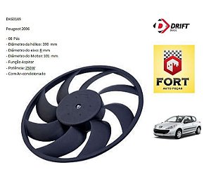 Eletroventilador Peugeot 206 C/ Ar DK60149