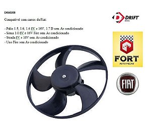 Eletroventilador FIAT Palio Siena Strada Original DK60208