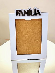 Porta Retrato Família 20х25 Moldura Luxo Com S/ Vidro