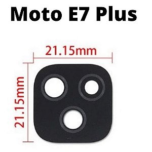 Lente Vidro da Câmera Traseira Motorola Moto E7 Plus