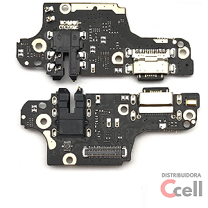Placa Conector De Carga Dock Microfone e Entrada P2 Xiaomi Redmi Note 9s / Note 9 Pro