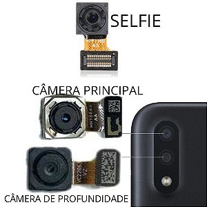 Câmera Principal / Selfie / Profundidade Samsung A01 A015
