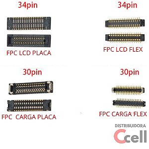 Conector FPC da Placa e Tela Samsung A11 A115 M11