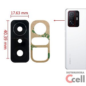 Lente Vidro da Câmera Traseira Xiaomi Mi 11T / Mi 11T Pro