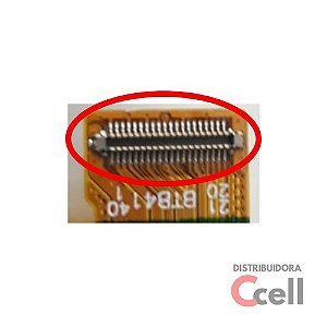 Conector FPC da Tela Samsung A03 Core A032 40 Pinos