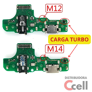 Placa Dock de Carga com Microfone entrada P2 Samsung A20s A207 Versão M12/M14