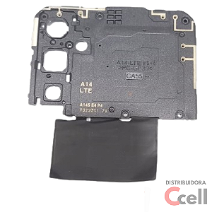 Carcaça Proteção da placa Mãe e Antena de Sinal Samsung A14 A145M Original