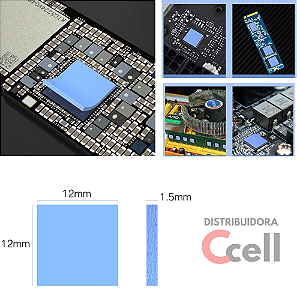 Isolante Térmico Folha de Silicone, Resistência a Alta Temperatura, Placa Mãe, CPU, IC, Reparação GPU (Kit 20 Unidades)