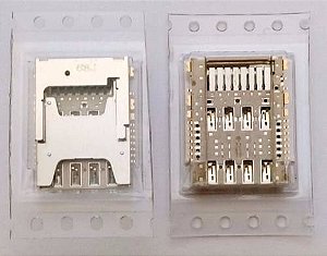 Conector Slot Leitor Chip Sim Card com Micro SD Lg D337 G3 D855 H422 H502