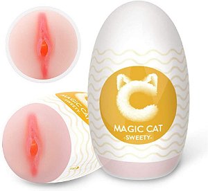 MASTURBADOR EGG EM CYBERSKIN FORMATO VAGINA SWEETY MAGIC CAT