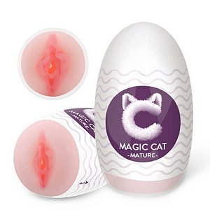 MASTURBADOR EGG EM CYBERSKIN FORMATO VAGINA MATURE MAGIC CAT