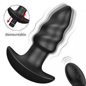 PLUG ANAL VIBRO RECARREGAVEL COM CONTROLE SEM FIO LOVEARROW S-HANDE