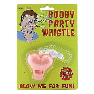 APITO EM FORMATO DE PEITOS BOOBY PARTY WHISTLE