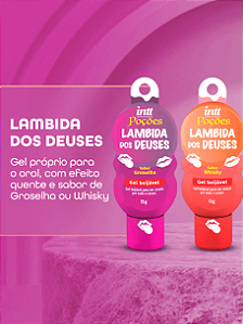 GEL BEIJÁVEL COM EFEITO QUENTE LAMBIDA DOS DEUSES 15G POÇÕES INTT