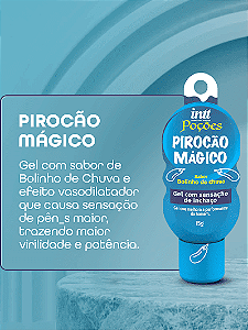 GEL COM SENSAÇÃO DE INCHAÇO PIROCÃO MÁGICO 15G POÇÕES INTT