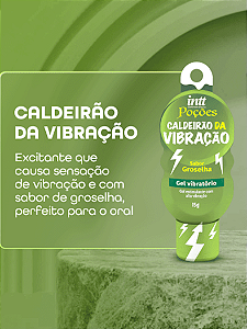 GEL VIBRATÓRIO CALDEIRÃO DA VIBRAÇÃO 15G POÇÕES INTT