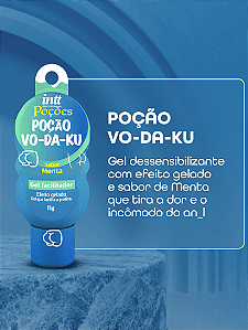 GEL FACILITADOR EFEITO GELADO POÇÃO VO-DA-KU 15G POÇÕES INTT