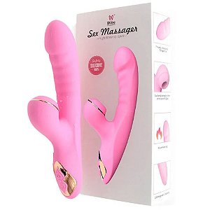 MASSAGEADOR DE PONTO G E CLITÓRIS COM PULSAÇÃO SEX MASSAGER DIBE