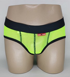 CUECA MICROFIBRA AMARELO NEON FRANTZ DESIGN