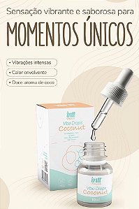 GEL ESTIMULANTE EFEITO TRIPLO VIBE DROPS COCONUT 10G INTT WELLNESS