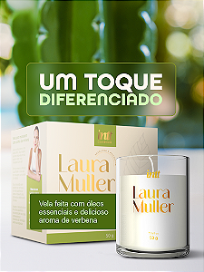VELA DE MASSAGEM COM AROMA DE VERBENA BY LAURA MULLER 50G INTT
