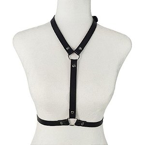 HARNESS PEITORAL EM COURO SI