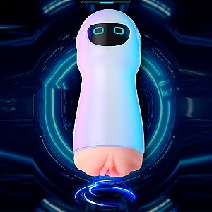 MASTURBADOR MASCULINO VAGINA COM FORMATO DE ROBÔ