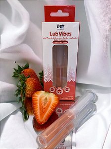 LUBRIFICANTE COM JAMBU E APLICADOR LUB VIBES MORANGO 5G INTT WELLNESS
