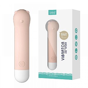 MINI VIBRADOR BULLET URSO RECARREGAVEL 10 MODOS DE VIBRAÇÃO LILO