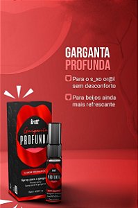SPRAY PARA A GARGANTA PROFUNDA MORANGO 15ML INTT
