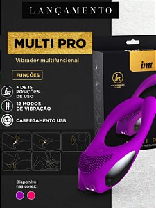 VIBRADOR MULTI PRO ROXO INTT
