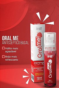 SPRAY ANTISSÉPTICO BUCAL ORAL ME MORANGO 15ML INTT