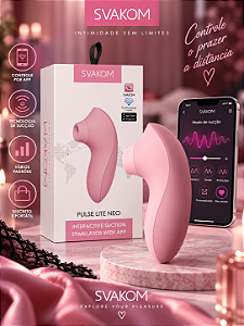 VIBRADOR ESTIMULADOR INTERATIVO PULSE LITE NEO ROSA SVAKOM