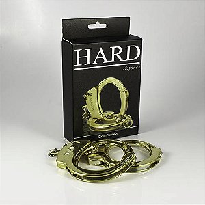 ALGEMAS DE METAL FORTE DOURADA COM CHAVES HARD