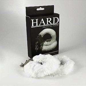 ALGEMA DE METAL FORTE COM PELÚCIA BRANCA HARD